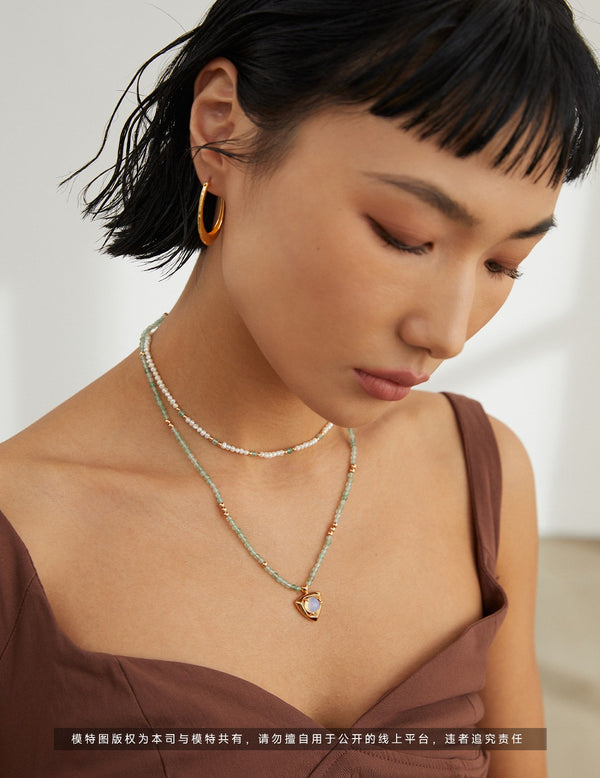 Sterling silver protein necklace (certificate is not attached)