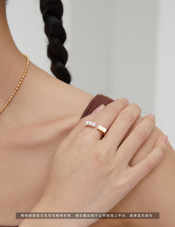 Pure silver bead rings
