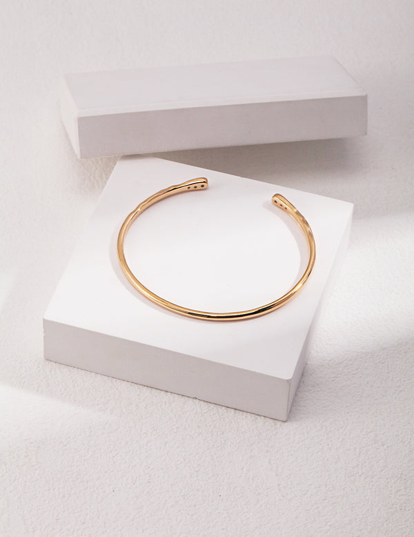 Pure silver simplicity bracelet