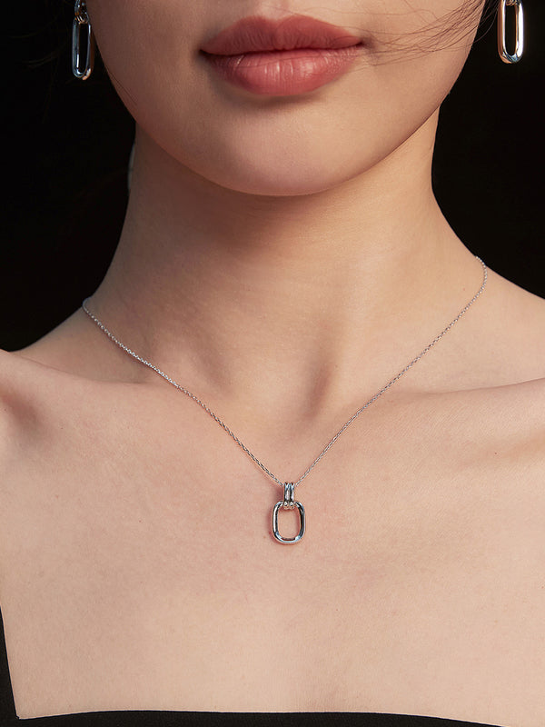 Square double -loop dunk slit chain