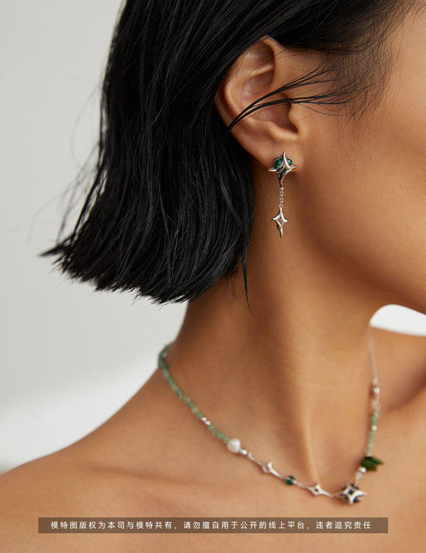 AB asymmetric earrings