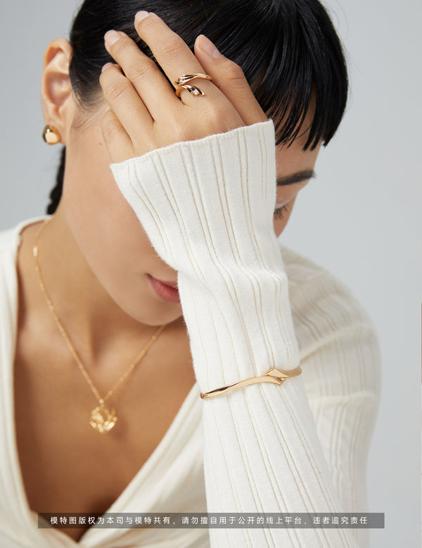 Pure silver simplicity bracelet