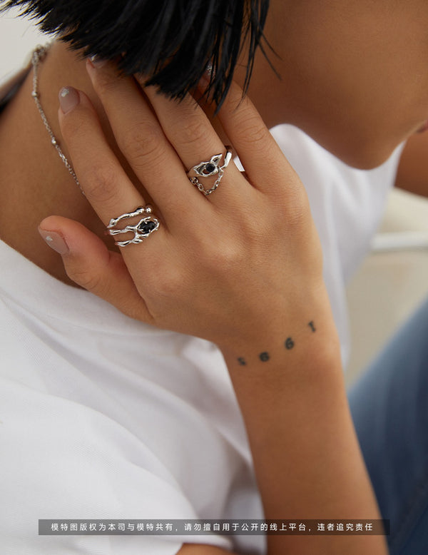 Synthetic Speed Crystal Ring