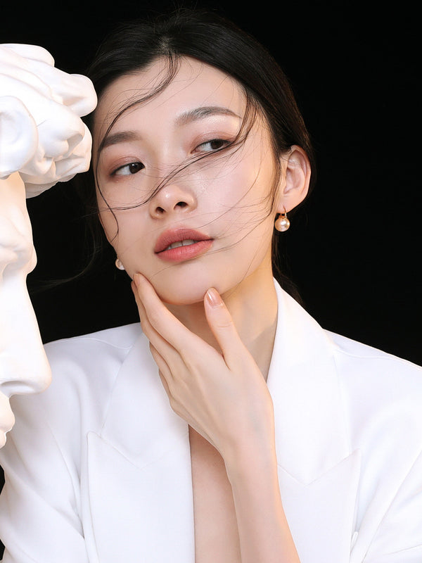 12mm Beizhu earrings